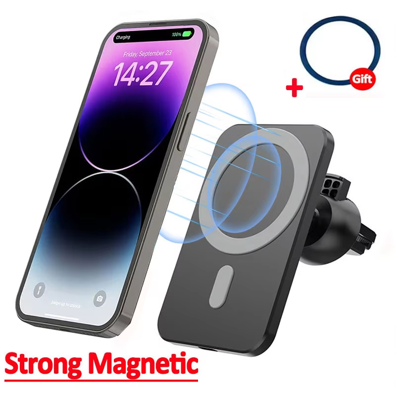 Magnetic Phone Holder For Car Vent - Carregador Magnético Sem Fio para Carro