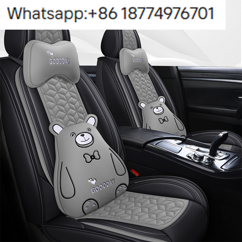 Leather Car Seat Covers Full Set Universal - Novidades 2025: Capas de Assento de