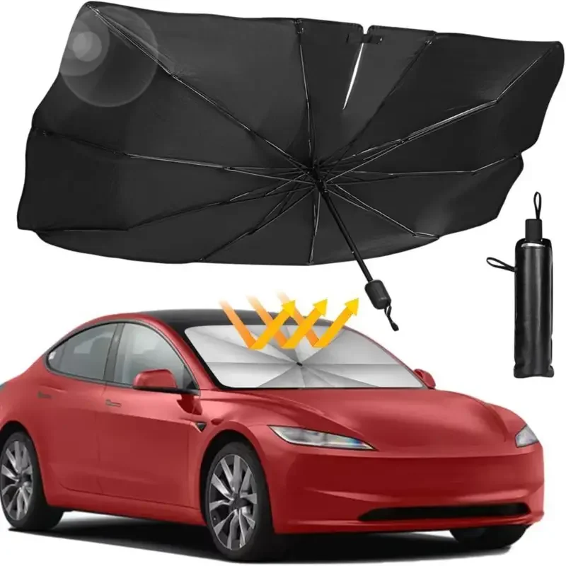 Car Sunshade Windshield Umbrella Foldable - Sombrinha para Para-brisa de Carro, Dobrável,