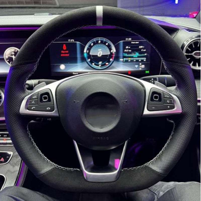 Car Steering Wheel Cover Anti Slip Breathable - Capa de volante de carro costura