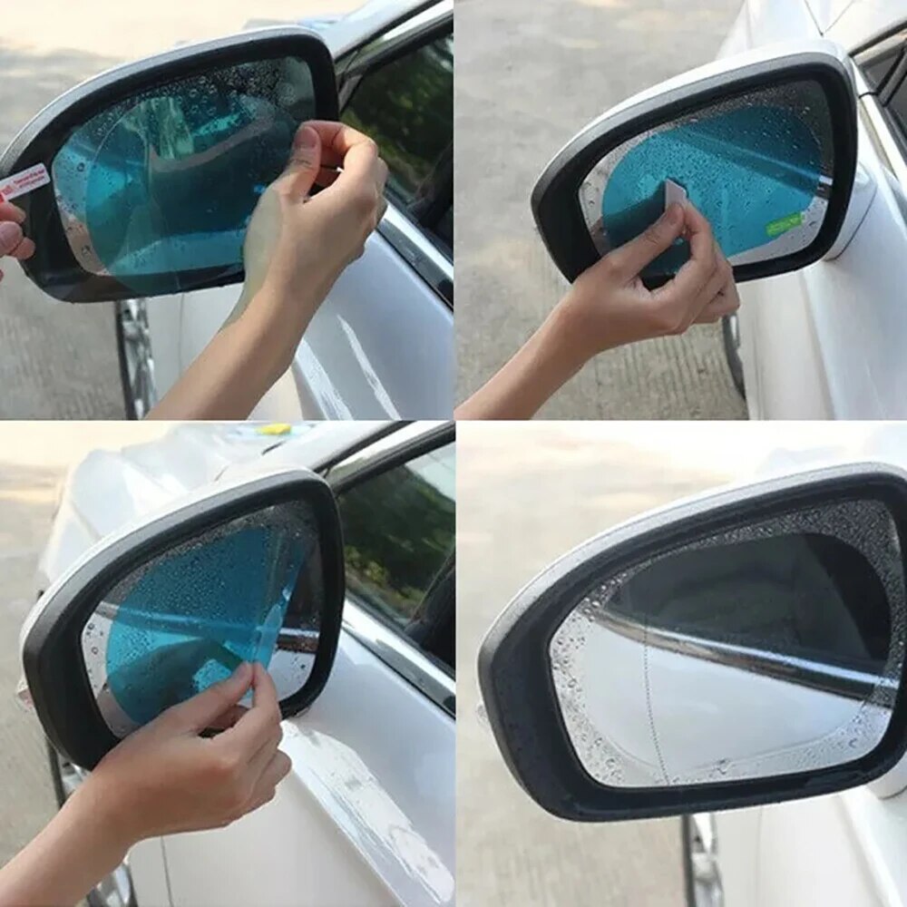 Anti Glare Car Rearview Mirror Film - 2 unidades de película protetora universal