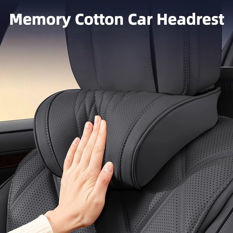 Memory Foam Car Neck Pillow Lumbar Support - Almofada luxuosa do encosto de cabeça