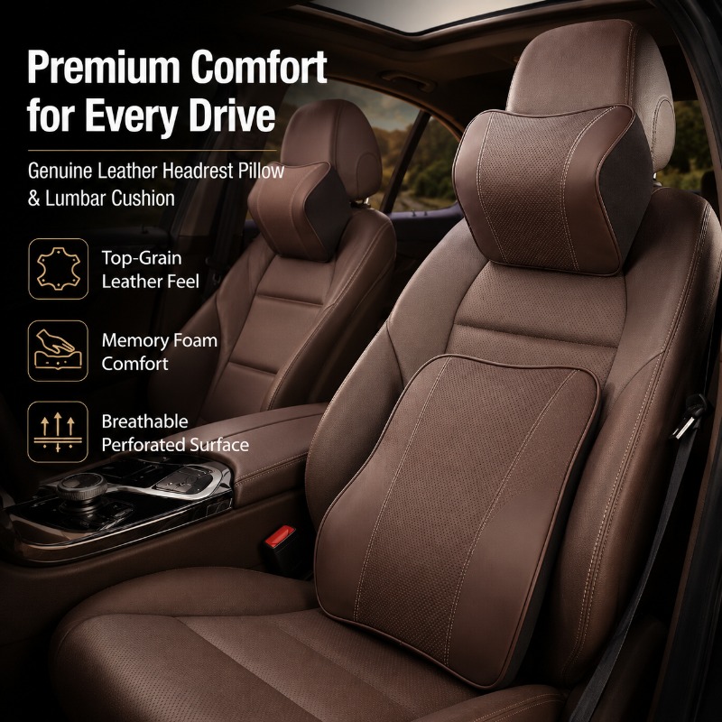 Almofada de Apoio Lombar e par - Memory Foam Car Neck Pillow Lumbar Support avaliação e preço