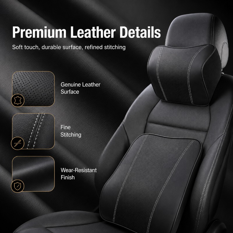 Almofada de Apoio Lombar e par - Memory Foam Car Neck Pillow Lumbar Support avaliação e preço