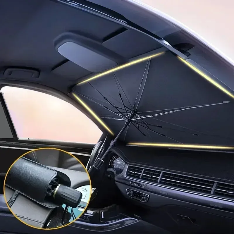 Sombrinha para Carro, Protetor - Car Sunshade Windshield Umbrella Foldable avaliação e preço