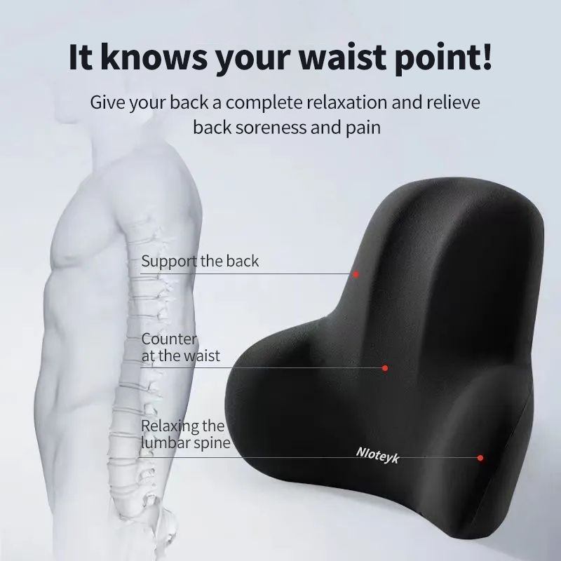 Almofada de pescoço para carro - Memory Foam Car Neck Pillow Lumbar Support avaliação e preço