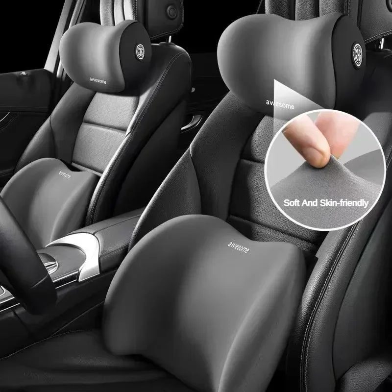 Encosto de cabeça do carro apo - Memory Foam Car Neck Pillow Lumbar Support avaliação e preço
