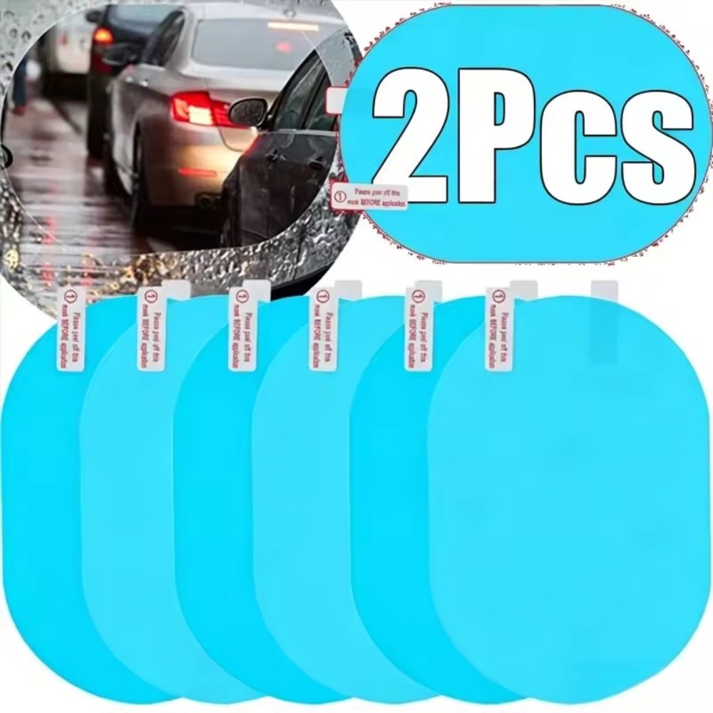 2/1 Peças Película Protetora U - Anti Glare Car Rearview Mirror Film avaliação e preço