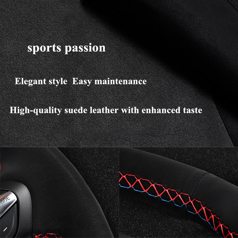 Capa de volante de carro costu - Car Steering Wheel Cover Anti Slip Breathable avaliação e preço