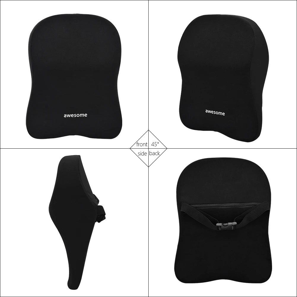 Almofada de apoio lombar para  - Memory Foam Car Neck Pillow Lumbar Support avaliação e preço
