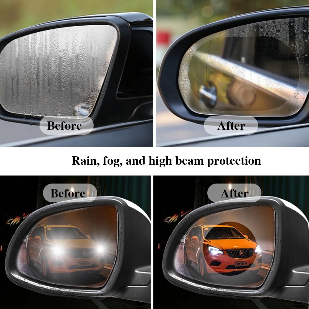 2 unidades de película proteto - Anti Glare Car Rearview Mirror Film avaliação e preço