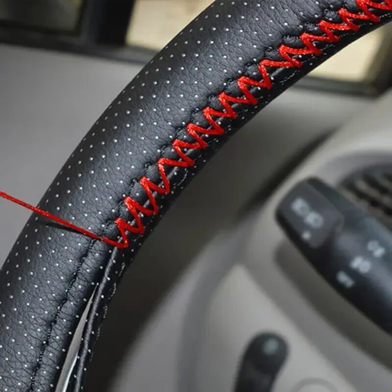 Capa universal de couro para v - Car Steering Wheel Cover Anti Slip Breathable avaliação e preço