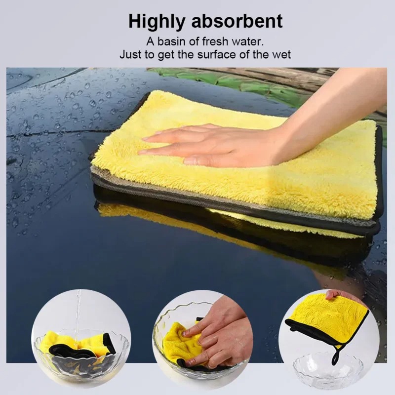 Toalhas de Limpeza para Carros - Microfiber Car Drying Towel Super Absorbent avaliação e preço