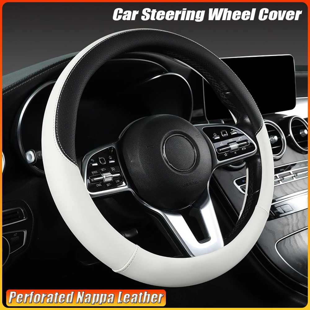 Capa de volante de carro de co - Car Steering Wheel Cover Anti Slip Breathable avaliação e preço