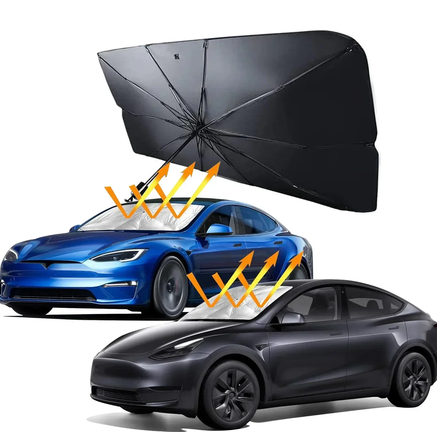 Protetor Solar para Para-brisa - Car Sunshade Windshield Umbrella Foldable avaliação e preço