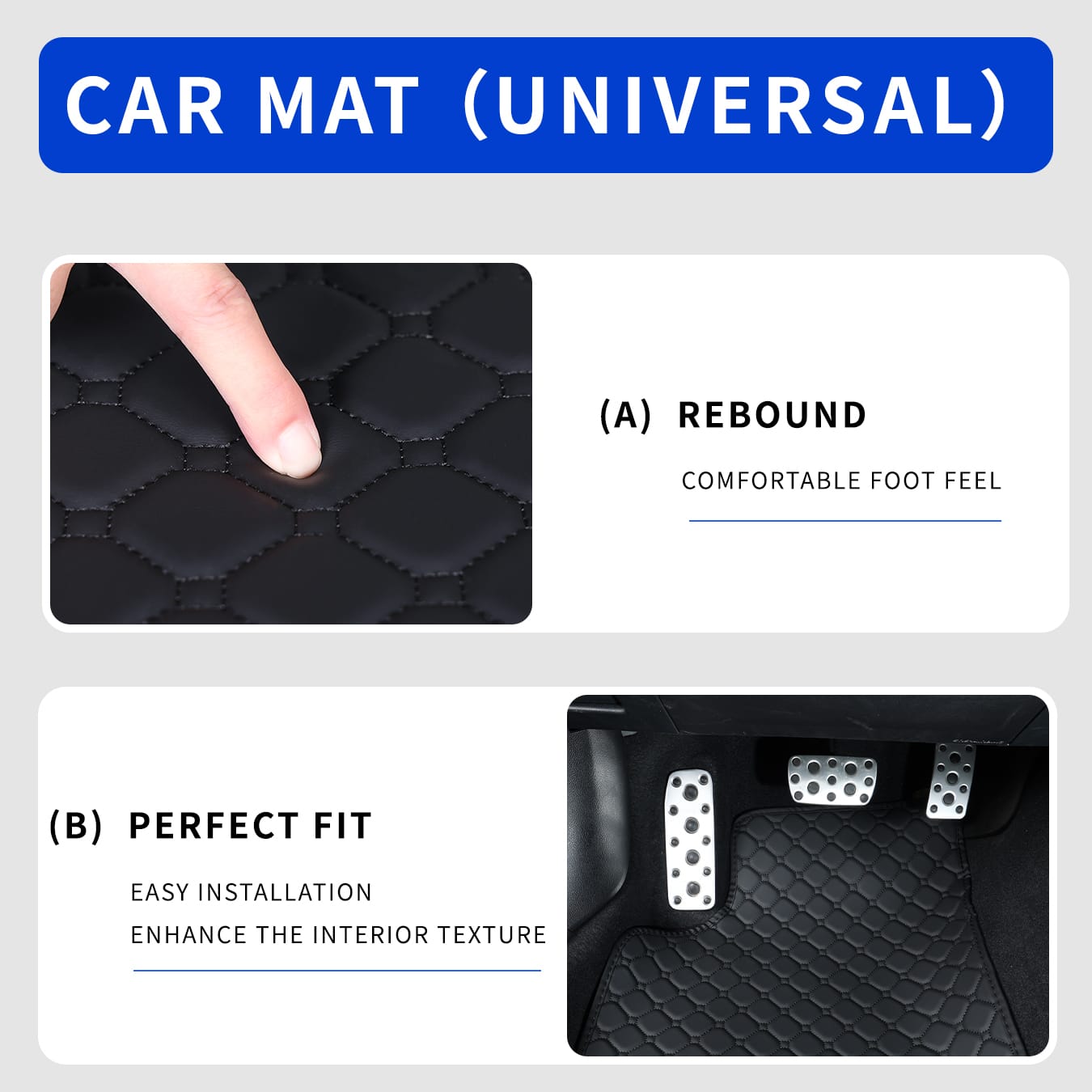Tapetes de Carro Universais, C - Car Floor Mats Universal Waterproof Leather avaliação e preço