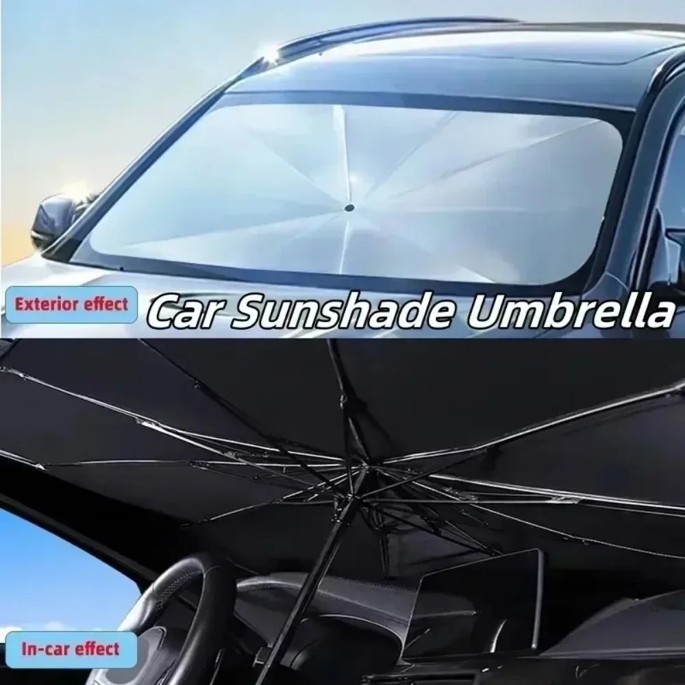 Protetor Solar para Carro, Som - Car Sunshade Windshield Umbrella Foldable avaliação e preço