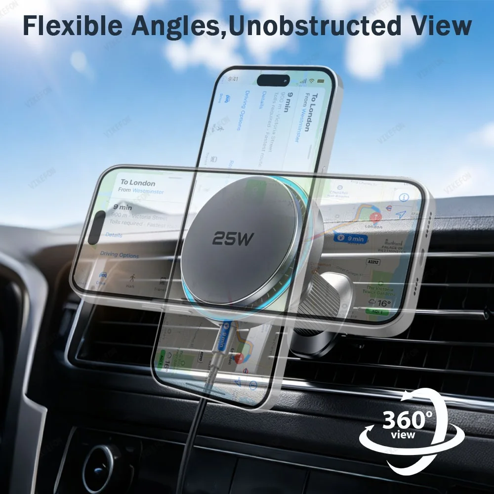 Carregador Sem Fio Magnético Q - Magnetic Phone Holder For Car Vent avaliação e preço